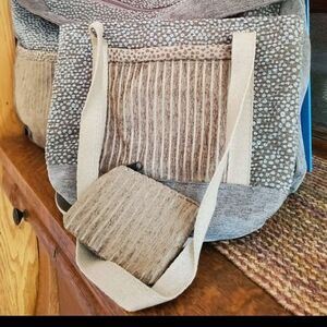 Stylish Beige and Brown Women's Bag